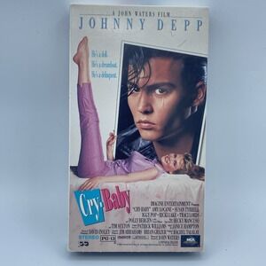 Cry Baby (VHS, 1990) Johnny Depp John Waters Cult Classic Musical Rare V15